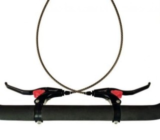Extra parking brakes set - open/lock system (1 pair: 1x R, 1x L)