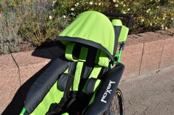 iXROVER / xROVER stroller size L model "ALL IN ONE" - GREEN, folding seat and backrest