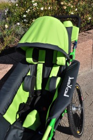 iXROVER / xROVER stroller size L model "ALL IN ONE" - GREEN, folding seat and backrest