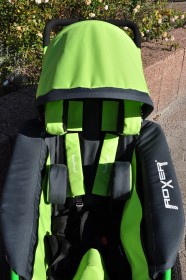 iXROVER / xROVER stroller size L model "ALL IN ONE" - GREEN, folding seat and backrest