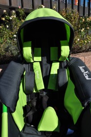 iXROVER / xROVER stroller size L model "ALL IN ONE" - GREEN, folding seat and backrest