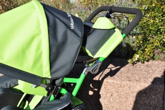 iXROVER / xROVER stroller size L model "ALL IN ONE" - GREEN, folding seat and backrest