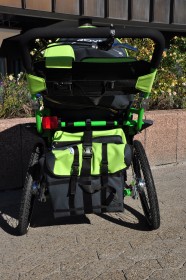 iXROVER / xROVER stroller size L model "ALL IN ONE" - GREEN, folding seat and backrest