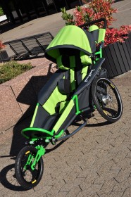 iXROVER / xROVER stroller size L model "ALL IN ONE" - GREEN, folding seat and backrest